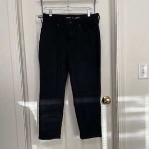 Old Navy OG Straight High Rise Black Jeans Womens 10 Petite Secret Smooth Pocket